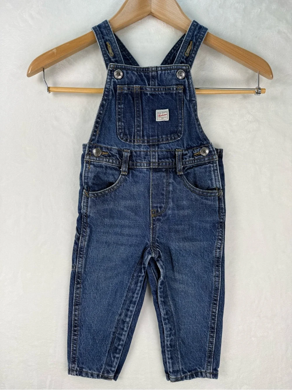 Old Navy Workwear Denim Carpenter Overalls Baby 18-24M